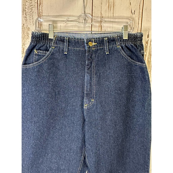 NWT L.L. Bean Double Comfort Waist Dark Wash Jeans - Picture 3 of 7